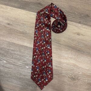 Vintage Mickey Unlimited Disney Mickey and Goofy Soccer Neck Tie 54”